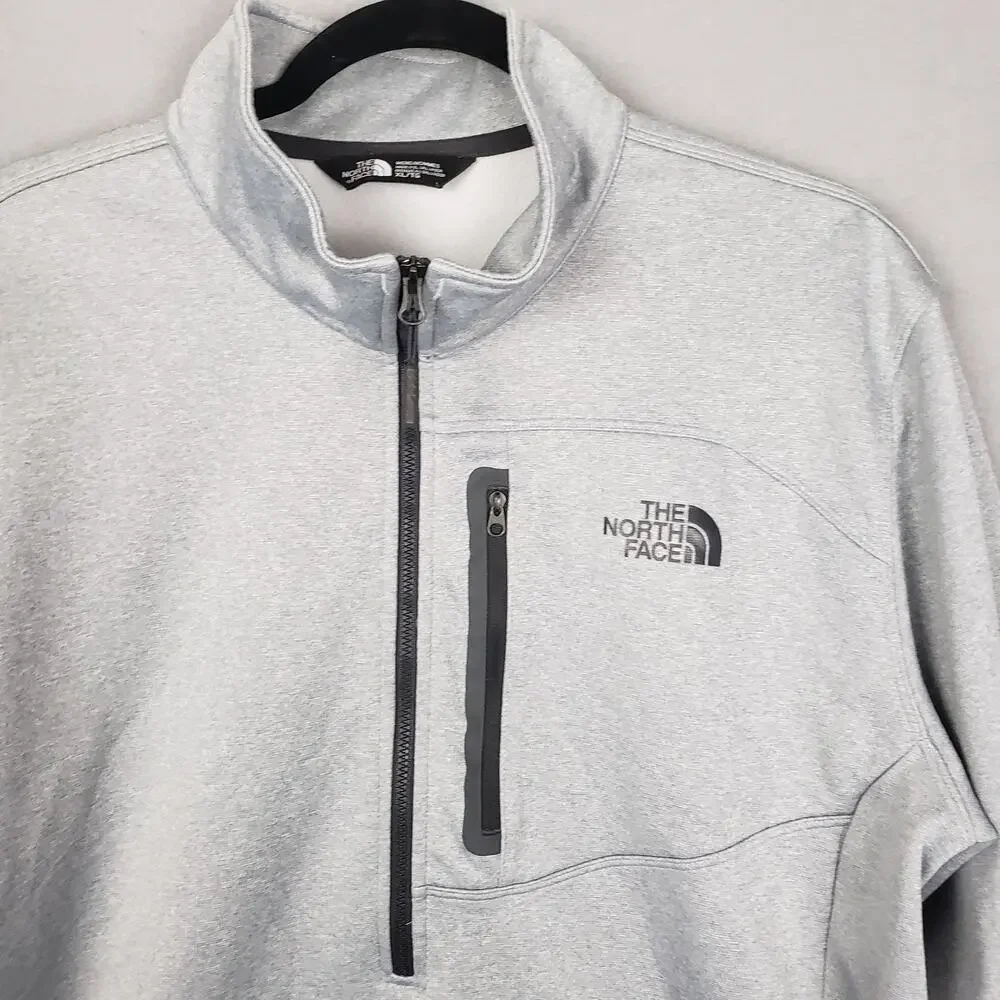 The North Face Men's XL Canyonlands Half-Zip Pullover Gray Casual Neutral Simple